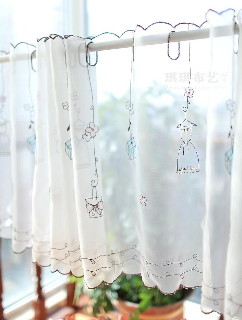 Cortinas de algodón de cocina